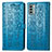 Coque Portefeuille Motif Fantaisie Livre Cuir Etui Clapet S03D pour Nokia G22 Bleu