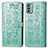 Coque Portefeuille Motif Fantaisie Livre Cuir Etui Clapet S03D pour Nokia G22 Vert