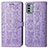 Coque Portefeuille Motif Fantaisie Livre Cuir Etui Clapet S03D pour Nokia G22 Violet