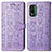 Coque Portefeuille Motif Fantaisie Livre Cuir Etui Clapet S03D pour Nokia XR21 Violet