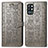 Coque Portefeuille Motif Fantaisie Livre Cuir Etui Clapet S03D pour OnePlus 9R 5G Gris