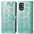 Coque Portefeuille Motif Fantaisie Livre Cuir Etui Clapet S03D pour OnePlus 9R 5G Vert