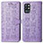 Coque Portefeuille Motif Fantaisie Livre Cuir Etui Clapet S03D pour OnePlus 9R 5G Violet