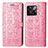 Coque Portefeuille Motif Fantaisie Livre Cuir Etui Clapet S03D pour OnePlus Ace Pro 5G Rose