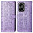 Coque Portefeuille Motif Fantaisie Livre Cuir Etui Clapet S03D pour OnePlus Nord 2T 5G Violet