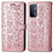 Coque Portefeuille Motif Fantaisie Livre Cuir Etui Clapet S03D pour OnePlus Nord N200 5G Or Rose