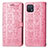 Coque Portefeuille Motif Fantaisie Livre Cuir Etui Clapet S03D pour Oppo A16e Rose