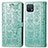 Coque Portefeuille Motif Fantaisie Livre Cuir Etui Clapet S03D pour Oppo A16e Vert