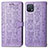 Coque Portefeuille Motif Fantaisie Livre Cuir Etui Clapet S03D pour Oppo A16e Violet