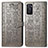 Coque Portefeuille Motif Fantaisie Livre Cuir Etui Clapet S03D pour Oppo A55S 5G Gris