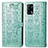 Coque Portefeuille Motif Fantaisie Livre Cuir Etui Clapet S03D pour Oppo A74 4G Vert