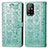 Coque Portefeuille Motif Fantaisie Livre Cuir Etui Clapet S03D pour Oppo A95 5G Vert