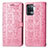 Coque Portefeuille Motif Fantaisie Livre Cuir Etui Clapet S03D pour Oppo F19 Pro Rose