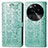 Coque Portefeuille Motif Fantaisie Livre Cuir Etui Clapet S03D pour Oppo Find X6 5G Vert