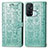 Coque Portefeuille Motif Fantaisie Livre Cuir Etui Clapet S03D pour Oppo Reno5 A Vert