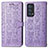 Coque Portefeuille Motif Fantaisie Livre Cuir Etui Clapet S03D pour Oppo Reno6 Pro+ Plus 5G Violet