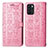 Coque Portefeuille Motif Fantaisie Livre Cuir Etui Clapet S03D pour Oppo Reno6 Z 5G Rose