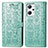 Coque Portefeuille Motif Fantaisie Livre Cuir Etui Clapet S03D pour Oppo Reno7 A Vert