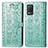 Coque Portefeuille Motif Fantaisie Livre Cuir Etui Clapet S03D pour Realme 8 5G Vert