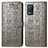 Coque Portefeuille Motif Fantaisie Livre Cuir Etui Clapet S03D pour Realme 9 5G India Gris