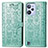 Coque Portefeuille Motif Fantaisie Livre Cuir Etui Clapet S03D pour Realme C31 Vert