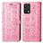 Coque Portefeuille Motif Fantaisie Livre Cuir Etui Clapet S03D pour Realme GT Master 5G Rose