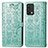 Coque Portefeuille Motif Fantaisie Livre Cuir Etui Clapet S03D pour Realme GT Master 5G Vert