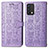 Coque Portefeuille Motif Fantaisie Livre Cuir Etui Clapet S03D pour Realme GT Master 5G Violet