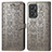 Coque Portefeuille Motif Fantaisie Livre Cuir Etui Clapet S03D pour Realme GT Neo 3T 5G Gris