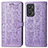 Coque Portefeuille Motif Fantaisie Livre Cuir Etui Clapet S03D pour Realme GT Neo 3T 5G Violet