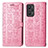 Coque Portefeuille Motif Fantaisie Livre Cuir Etui Clapet S03D pour Realme GT Neo2 5G Rose