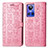 Coque Portefeuille Motif Fantaisie Livre Cuir Etui Clapet S03D pour Realme GT Neo3 5G Rose