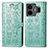 Coque Portefeuille Motif Fantaisie Livre Cuir Etui Clapet S03D pour Realme GT Neo5 240W 5G Vert