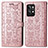 Coque Portefeuille Motif Fantaisie Livre Cuir Etui Clapet S03D pour Realme GT2 Pro 5G Or Rose