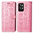 Coque Portefeuille Motif Fantaisie Livre Cuir Etui Clapet S03D pour Realme GT2 Pro 5G Rose