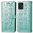 Coque Portefeuille Motif Fantaisie Livre Cuir Etui Clapet S03D pour Realme Narzo 50 4G Vert