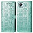 Coque Portefeuille Motif Fantaisie Livre Cuir Etui Clapet S03D pour Realme Narzo 50i Prime Vert