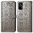 Coque Portefeuille Motif Fantaisie Livre Cuir Etui Clapet S03D pour Realme Q3 Pro 5G Gris