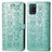 Coque Portefeuille Motif Fantaisie Livre Cuir Etui Clapet S03D pour Realme V11 5G Vert