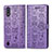 Coque Portefeuille Motif Fantaisie Livre Cuir Etui Clapet S03D pour Samsung Galaxy A01 SM-A015 Violet