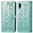 Coque Portefeuille Motif Fantaisie Livre Cuir Etui Clapet S03D pour Samsung Galaxy A02 Vert