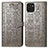 Coque Portefeuille Motif Fantaisie Livre Cuir Etui Clapet S03D pour Samsung Galaxy A03 Gris