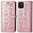 Coque Portefeuille Motif Fantaisie Livre Cuir Etui Clapet S03D pour Samsung Galaxy A03 Rose