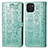 Coque Portefeuille Motif Fantaisie Livre Cuir Etui Clapet S03D pour Samsung Galaxy A03 Vert