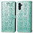 Coque Portefeuille Motif Fantaisie Livre Cuir Etui Clapet S03D pour Samsung Galaxy A04s Vert