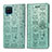 Coque Portefeuille Motif Fantaisie Livre Cuir Etui Clapet S03D pour Samsung Galaxy A12 Nacho Vert