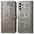 Coque Portefeuille Motif Fantaisie Livre Cuir Etui Clapet S03D pour Samsung Galaxy A13 4G Gris