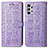 Coque Portefeuille Motif Fantaisie Livre Cuir Etui Clapet S03D pour Samsung Galaxy A13 4G Violet