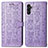 Coque Portefeuille Motif Fantaisie Livre Cuir Etui Clapet S03D pour Samsung Galaxy A13 5G Violet