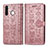 Coque Portefeuille Motif Fantaisie Livre Cuir Etui Clapet S03D pour Samsung Galaxy A21 European Rose